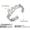 Wholesale Women's Geometric Retro Embossed Electroplated Stainless Steel Bracelet