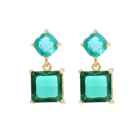 Wholesale Women's Geometric Rhinestone Earrings Elegant And Fashionable