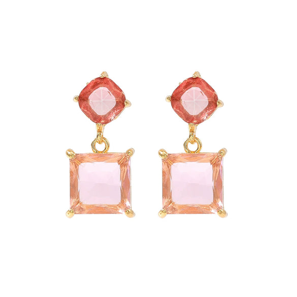 Wholesale Women's Geometric Rhinestone Earrings Elegant And Fashionable