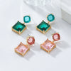 Wholesale Women's Geometric Rhinestone Earrings Elegant And Fashionable