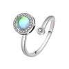 Wholesale Women's Geometric Rotatable Open Ring Copper Electroplating
