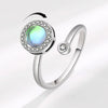 Wholesale Women's Geometric Rotatable Open Ring Copper Electroplating