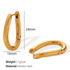 Wholesale Women's Geometric Round 316L Stainless Steel Electroplated Earrings