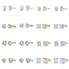 Wholesale Women's Geometric S925 Silver Electroplated Moissanite Wedding Ring