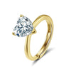 Wholesale Women's Geometric S925 Silver Electroplated Moissanite Wedding Ring
