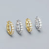 Wholesale Women's Geometric S925 Silver Electroplated Zircon Earring