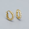 Wholesale Women's Geometric S925 Silver Electroplated Zircon Earring