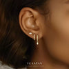 Wholesale Women's Geometric S925 Sterling Silver Diamond Earrings