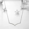 Wholesale Women's Geometric S925 Sterling Silver Microinlay Simulated Diamond Pendant Necklace