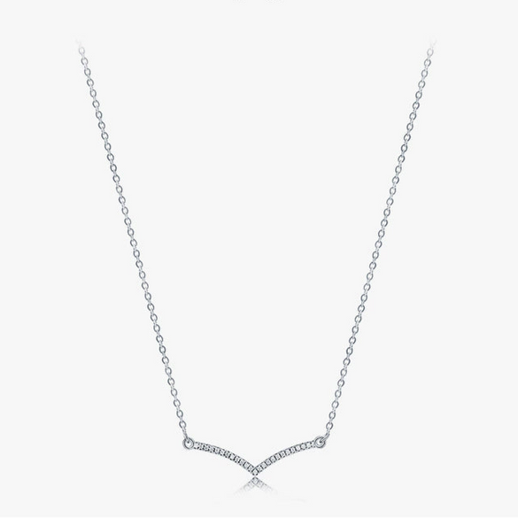 Wholesale Women's Geometric S925 Sterling Silver Microinlay Simulated Diamond Pendant Necklace