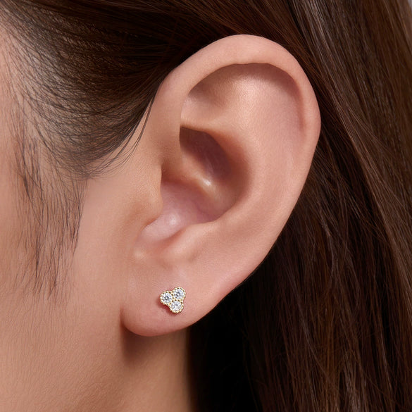 Wholesale Women's Geometric S925 Sterling Silver Micropaved Zircon Earrings