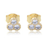 Wholesale Women's Geometric S925 Sterling Silver Micropaved Zircon Earrings
