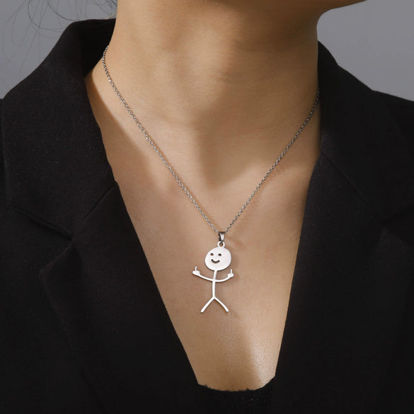 Wholesale Women's Geometric S925 Sterling Silver Necklace With Electroplating Treatment