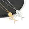 Wholesale Women's Geometric S925 Sterling Silver Necklace With Electroplating Treatment