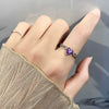 Wholesale Women's Geometric S925 Sterling Silver Ring With Electroplating And Twist Design