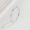 Wholesale Women's Geometric S925 Sterling Silver Ring With Electroplating And Twist Design