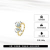 Wholesale Women's Geometric S925 Sterling Silver Ring With Electroplating