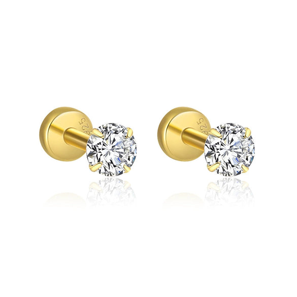 Wholesale Women's Geometric S925 Sterling Silver Tassel Zircon Earrings