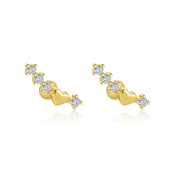 Wholesale Women's Geometric S925 Sterling Silver Tassel Zircon Earrings