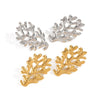Wholesale Women's Geometric Seaside Coral Earrings In Ocean Style Casual Design Made Of Stainless Steel With Electroplating