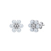 Wholesale Women's Geometric Shell Pearl Earrings With Electroplating Stainless Steel Ear Needles And Original Design