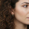 Wholesale Women's Geometric 925 Silver And 304 Stainless Steel Electroplated Earrings With Unique Halfcircle Design