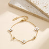 Wholesale Women's Geometric Silver And Titanium Steel Electroplated Bracelet With Original Design