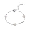 Wholesale Women's Geometric Silver And Titanium Steel Electroplated Bracelet With Original Design