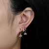 Wholesale Women's Geometric 925 Silver Earrings With Devil's Eye Design And Electroplating Treatment