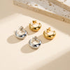 Wholesale Women's Geometric 925 Silver Electroplated Circle Earrings 18K Nonfading Insstyle Light Luxury Trendy