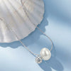 Wholesale Women's Geometric Silver Electroplated Cross Chain Diamond Pearl Clavicle Necklace Minimalist Jewelry