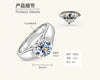 Wholesale Women's Geometric 925 Silver Moissanite Ring With Electroplating Design