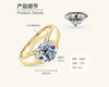 Wholesale Women's Geometric 925 Silver Moissanite Ring With Electroplating Design