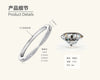 Wholesale Women's Geometric 925 Silver Moissanite Ring With Electroplating Design