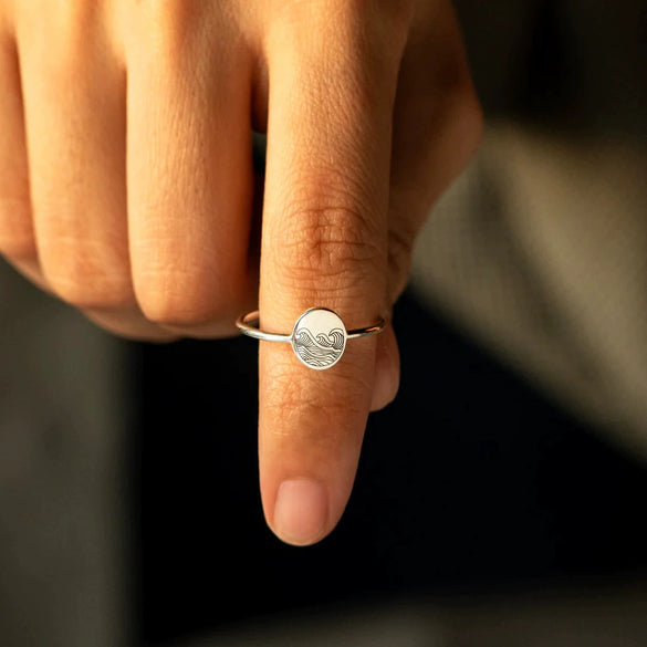 Wholesale Women's Geometric Silver 925 Ring With Electroplating Process