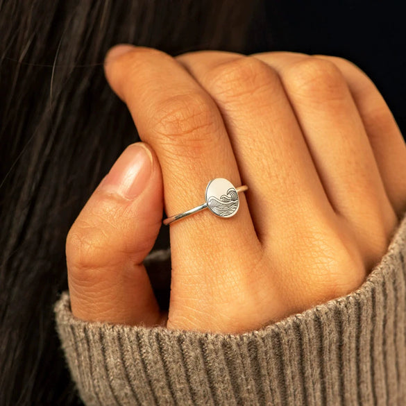 Wholesale Women's Geometric Silver 925 Ring With Electroplating Process
