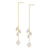 Wholesale Women's Geometric Silver S925 Goldplated Jewelry Set With Wheat Spike And Freshwater Pearl Bracelet Necklace Earrings