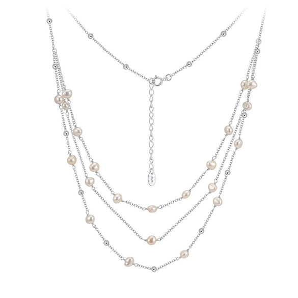 Wholesale Women's Geometric Silver S925 Goldplated Jewelry Set With Wheat Spike And Freshwater Pearl Bracelet Necklace Earrings