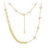 Wholesale Women's Geometric Silver S925 Goldplated Jewelry Set With Wheat Spike And Freshwater Pearl Bracelet Necklace Earrings