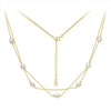 Wholesale Women's Geometric Silver S925 Goldplated Jewelry Set With Wheat Spike And Freshwater Pearl Bracelet Necklace Earrings