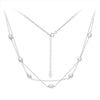 Wholesale Women's Geometric Silver S925 Goldplated Jewelry Set With Wheat Spike And Freshwater Pearl Bracelet Necklace Earrings