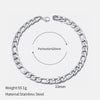 Wholesale Women's Geometric Simple Stainless Steel Electroplated Cuban Chain Necklace