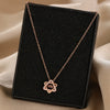 Wholesale Women's Geometric Sixpointed Star Diamondset Titanium Steel And Copper Necklace Luxury Jewelry
