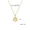 Wholesale Women's Geometric Sixpointed Star Diamondset Titanium Steel And Copper Necklace Luxury Jewelry