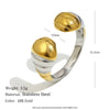 Wholesale Women's Geometric Snake Head Ring Stainless Steel 18K Gold Plated Hand Jewelry