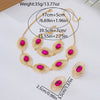 Wholesale Women's Geometric Spiral Pattern Alloy Electroplated Jewelry Set Including Necklace Bracelet And Earrings