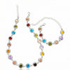 Wholesale Women's Geometric Splicing Alloy Necklace With Zircon And Electroplating Design