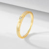 Wholesale Women's Geometric Square Diamond Sterling Silver Ring Set With Diamonds