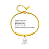 Wholesale Women's Geometric Square Pearl Chain Stainless Steel Bracelet With Vacuum Plating