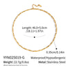 Wholesale Women's Geometric Stacked Chain Necklace Handmade Stainless Steel With 18K Real Gold Pvd Furnace Vacuum Plating
